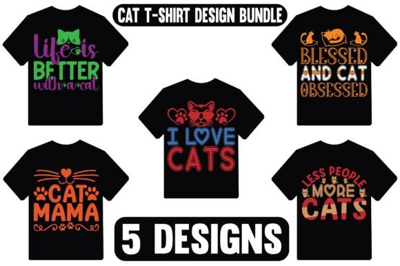 5 Cat T-Shirt Design Bundle Review
