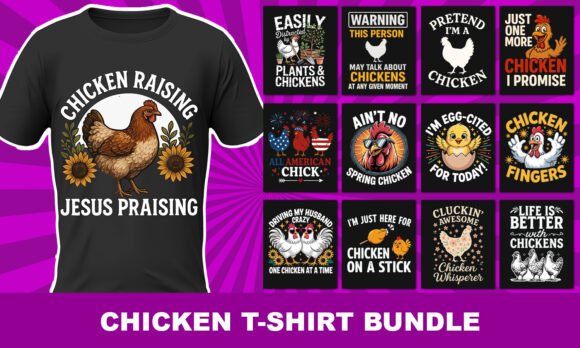 Chicken T-Shirt Design Bundle Review