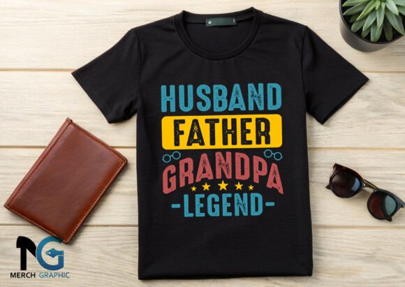 Husband Father Grandpa Legend Vector Review