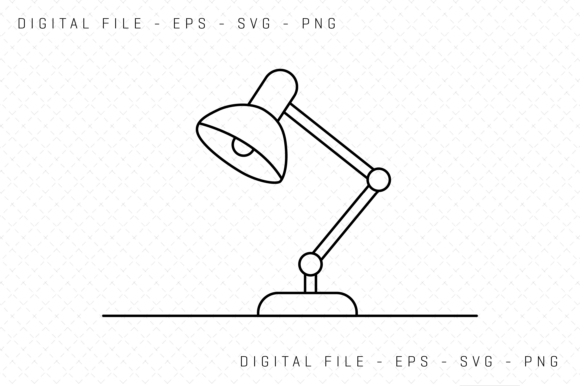 Minimal Line Drawing of Adjustable Desk Embroidery Review