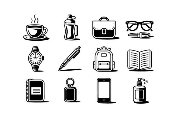 Modern Lifestyle Daily Essentials Icon