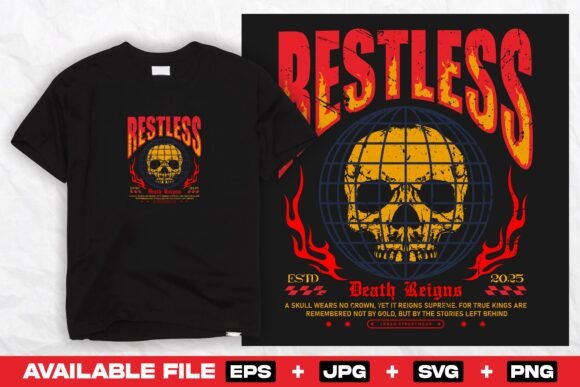 Skull Grunge Streetwear Print Design Review