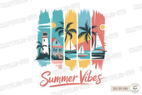 Summer Vibes PNG Summer Shirt Design Review